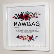 Load image into Gallery viewer, Mawbag ® Definition Framed Print - White Frame