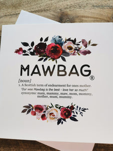 Mawbag Definition Greetings Card