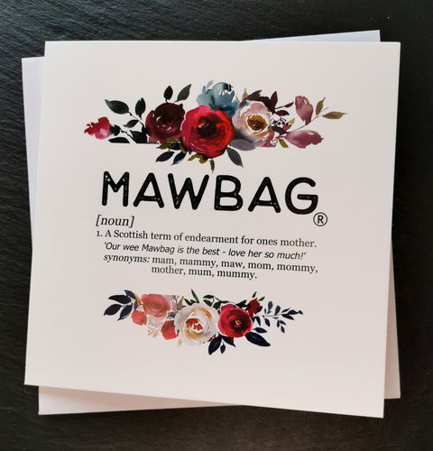 Mawbag Definition Greetings Card
