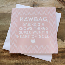 Load image into Gallery viewer, Mawbag Drinks Gin Knows Things Greetings Card